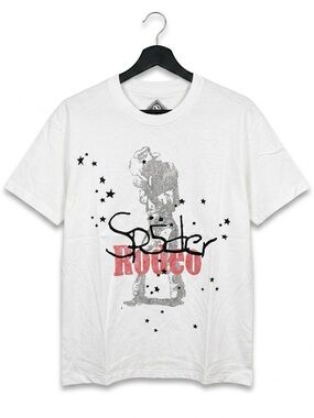 Sp5der Rodeo Graphic Crewneck T-Shirt - White